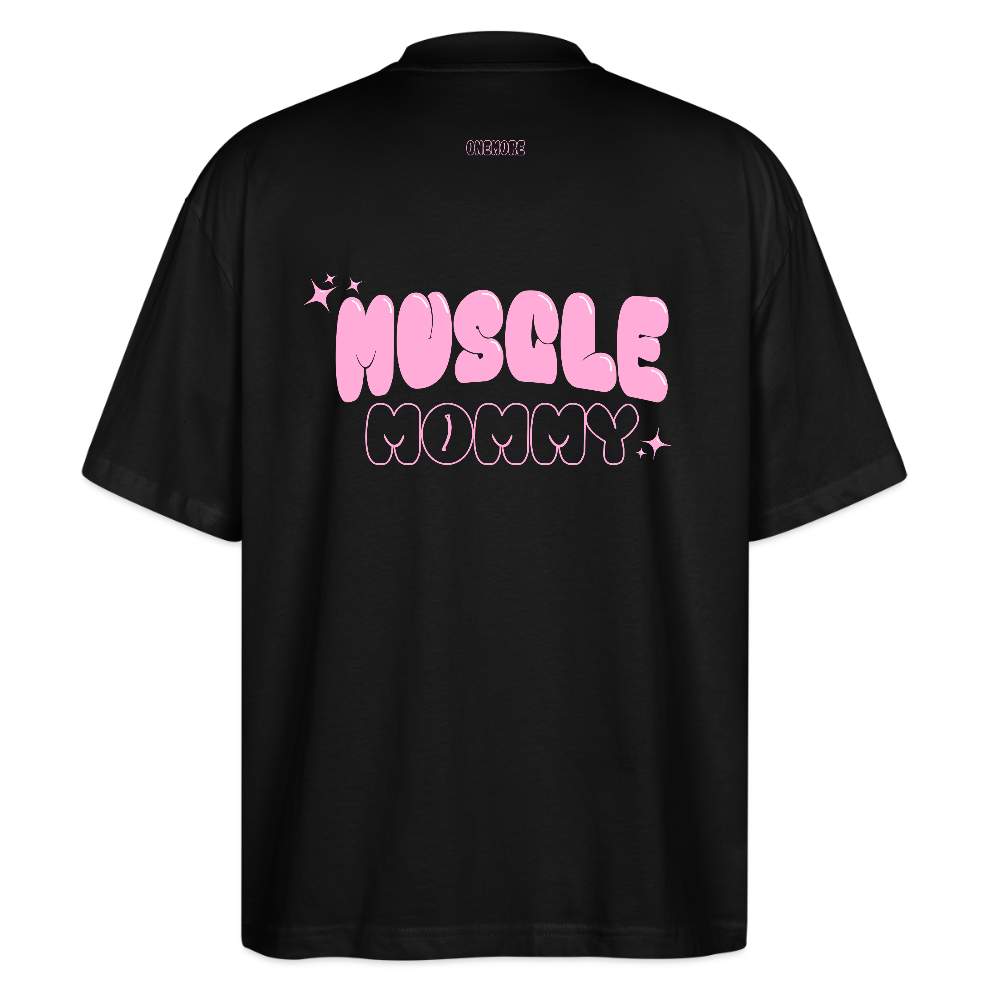 "Muscle Mommy" Oversized Premium Tee - Schwarz
