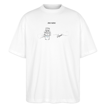"White Monster" Oversized Premium T-Shirt Frontprint - Weiß